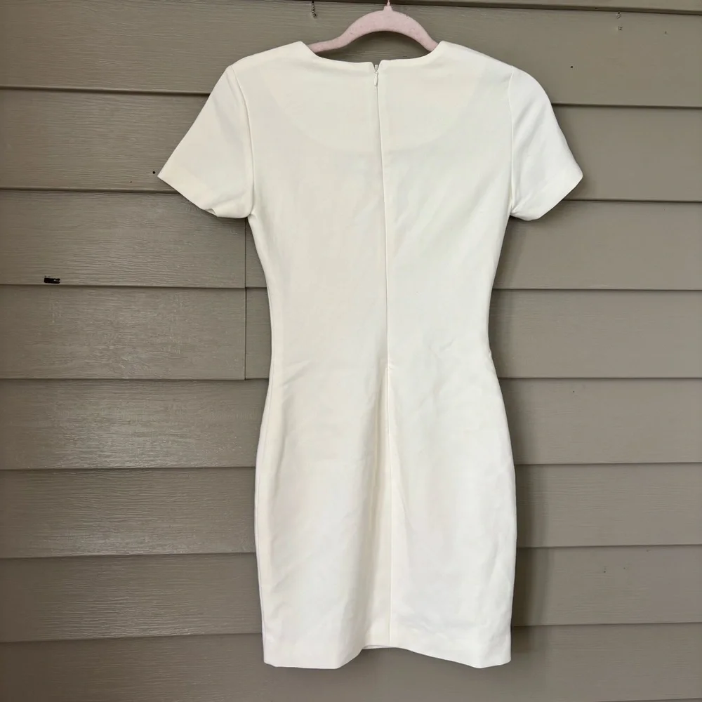 Likely Manhattan White Short Sleeve Mini Dress - Picture 2 of 8